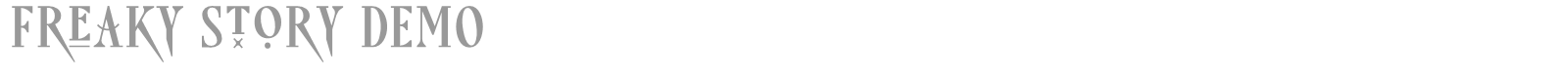 Freaky Story font preview
